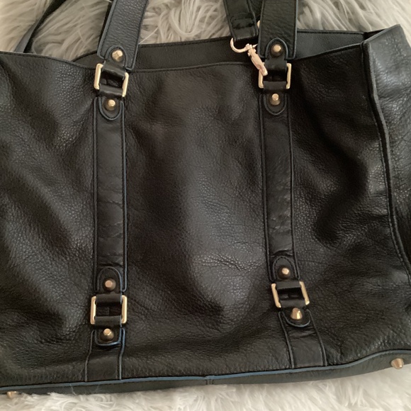 Juicy Couture Logo Crossbody Tote,Two Handles,Size Large,Color Black,Blue Preown